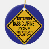 Bass Clarinet Zone invoeren Keramisch Ornament (Voorkant)