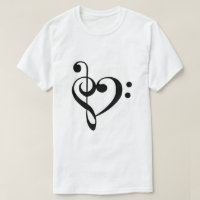 Bass Clef en Treble Clef Heart