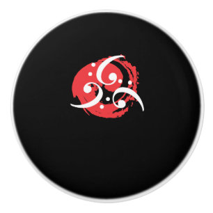Bass Clef Gift Creative Music Design Musician Keramische Knop