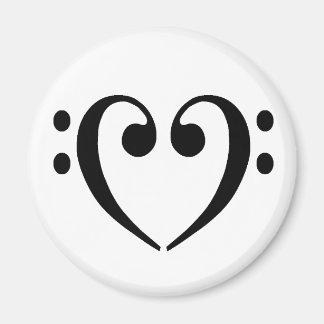 Bass Clef Heart Magneet