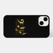 Bass clef iPhone hoesje (Achterkant horizontaal)