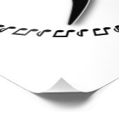 Bass Clef Music Note Design Foto Afdruk (Hoek)