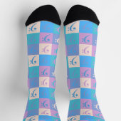 Bass Clef Music Pattern Pastel Sokken (Top)