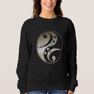 Bass Clef Muziek Bass Gitaarspeler Bassist Muzie Trui