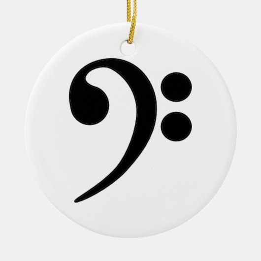 Bass Clef Ornament (Voorkant)