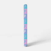 Bass Clef Patroon Muziek Pastel Samsung Galaxy Hoesje (Linkerkant)