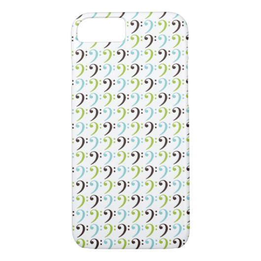Bass Clef Pattern Case-Mate iPhone Case (Achterkant)