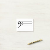 Bass Clef Post-it Notes (Op bureau)