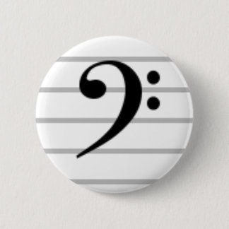 Bass Clef Ronde Button 5,7 Cm