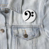Bass Clef Ronde Button 5,7 Cm (In situ)