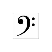 Bass Clef Rubberstempel (Afrduk)