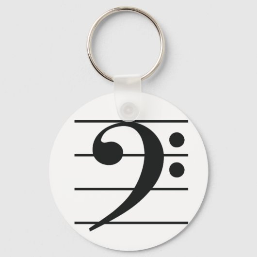 Bass Clef Sleutelhanger (Voorkant)