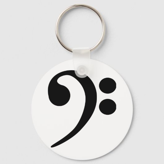 Bass Clef Sleutelhanger (Voorkant)