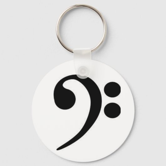 Bass Clef Sleutelhanger (Voorkant)