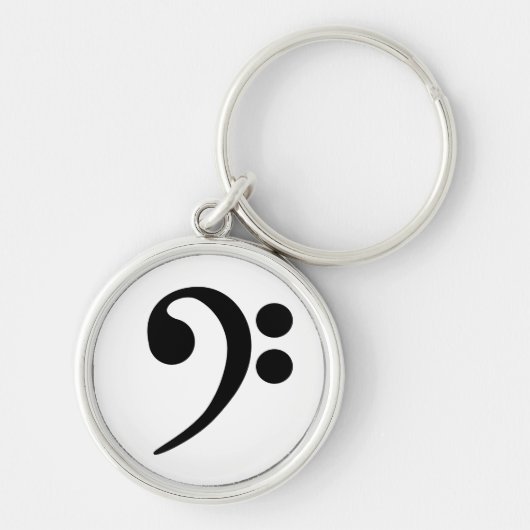 Bass Clef Sleutelhanger (Voorkant)