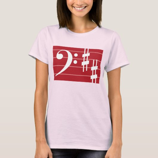 Bass Clef T-shirt (Voorkant)