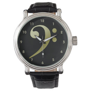 Bass Clef Watch 2 van Leslie Harlow Horloge