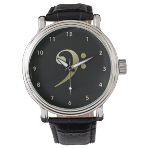 Bass Clef Watch van Leslie Harlow Horloge