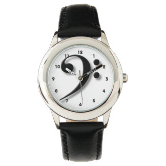 Bass Clef Watch van Leslie Harlow Horloge