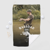 BASS DAD EVER Funny Vissen Vaderdag Golfhanddoek (Insitu)