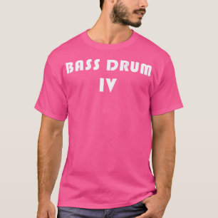 Bass Drum 4 Marching Band Drumline Back Gedrukt op T-shirt