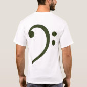 Bass en clef t-shirt (Achterkant)