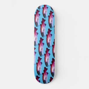 Bass Fish Bright Blue Boys Aangepast Skateboard