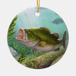 Bass Fish Keramisch Ornament