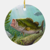 Bass Fish Keramisch Ornament (Achterkant)