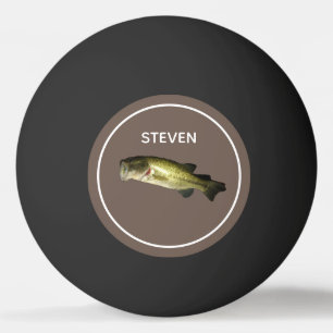 Bass Fish Outdoor Hobby Mannen Gepersonaliseerd Pingpongballen