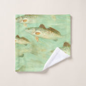 Bass Fish Pattern Bad Handdoek (Wasdoekje)