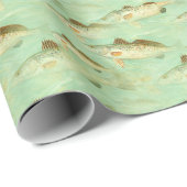 Bass Fish Pattern  Cadeaupapier (Rol Hoek)