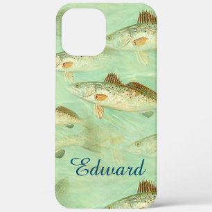 Bass Fish Pattern iPhone 12 Pro Max Hoesje