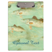 Bass Fish Pattern Klembord (Voorkant)
