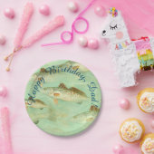 Bass Fish Pattern Papieren Bordje (Feest)
