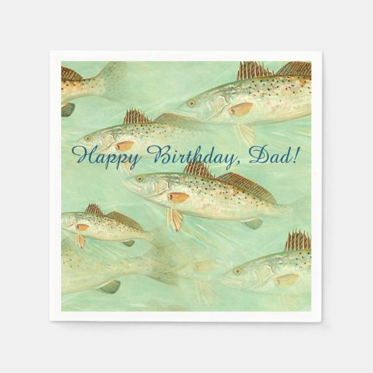Bass Fish Pattern Servet (Voorkant)