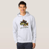Bass Fish Reel Mannen Draag Cowboy Petten Hoodie (Voorkant volledig)