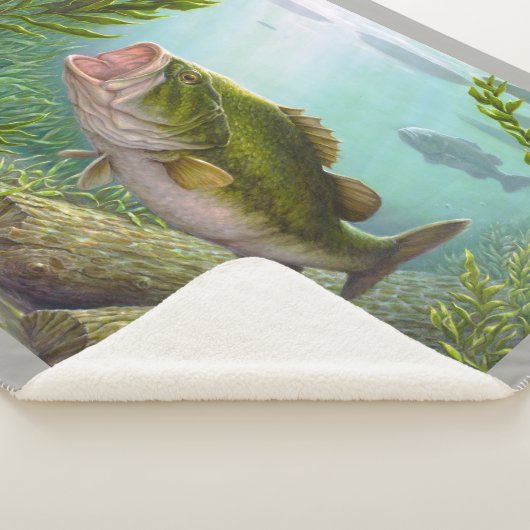 Bass Fish Sherpa Deken (3/4)