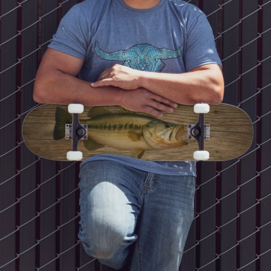 Bass fish skateboard (Buiten 3)