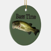 Bass Fish Time Mannen Ornament (Rechts)