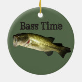 Bass Fish Time Mannen Ornament (Achterkant)