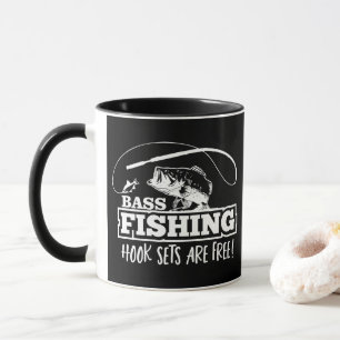 Bass Gevist Hook Set Quote Largemouth Funny Mok