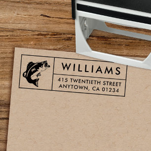Bass Gevist Self-Inking Return-adres Zelfinktende Stempel