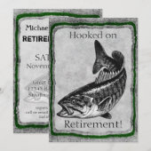 Bass Gevist sjabloon uitnodiging (Voorkant / Achterkant)