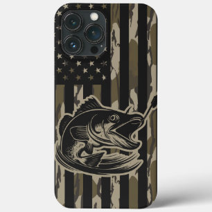 Bass Gevist Visser Camo Vlag Bottomland Camo iPhone 13 Pro Max Hoesje