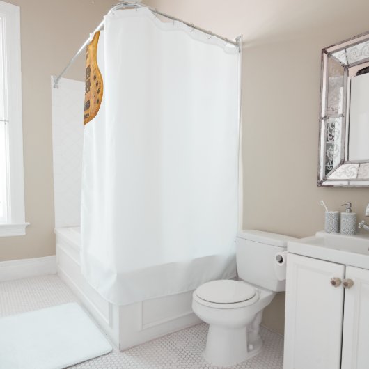 Bass-gitaar... Douchegordijn (In situ)