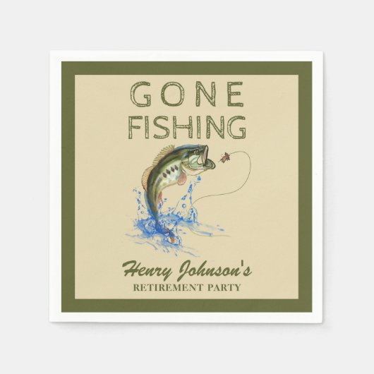 Bass Gone Gevist Retirement Servet (Voorkant)