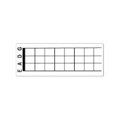 Bass Guitar Blank Fretboard Rubberstempel (Afrduk)