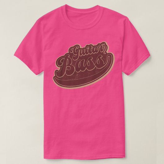 Bass Guitar Brown  T-shirt (Design voorkant)