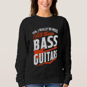Bass Guitar But Women and Man Bass Player Trui